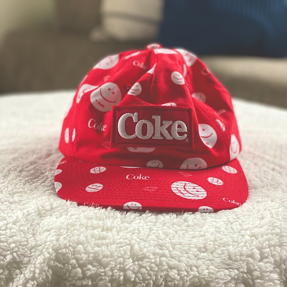 Red Coke Hat- Diamond